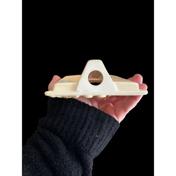 Vintage Takahashi San Francisco Nursery Bunny FRAME Baby Carriage Yellow Floral - Picture 6 of 9